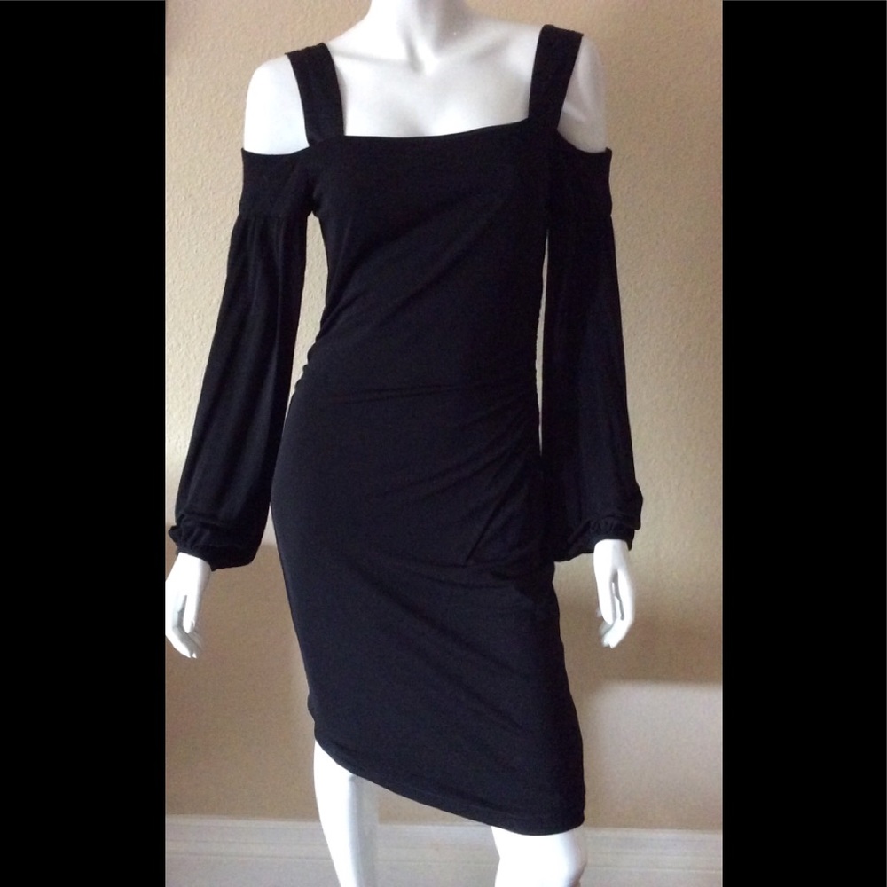 David Meister black Dress